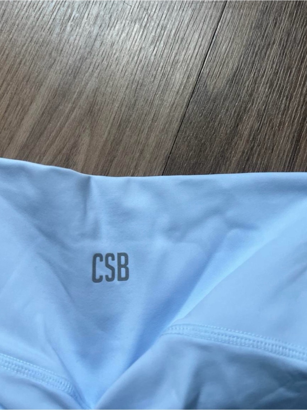 Crop Shop Boutique Sky Blue Leggings with CSB Logo